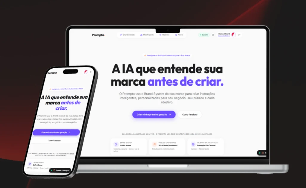 Presença Digital e Web — Prompta | Blackcat Brand
